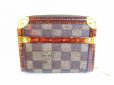 Photo2: LOUIS VUITTON Damier Brown Leather Timeless Zippey Coin Purse #8053 (2)