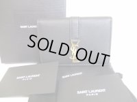 Yves Saint Laurent YSL Black Leather Card Holder #8063