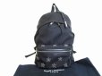 Photo1: Saint Laurent Paris YSL Stars Patchwork Black Canvas Backpack Day Pack #8085 (1)