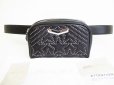 Photo1: Jimmy Choo Stars Motif Black Leather Waist Back Camera Bag Purse #8086 (1)