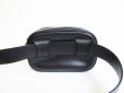 Photo2: Salvatore Ferragamo Gancini Black Leather Waist Pack Body Bag #8102 (2)