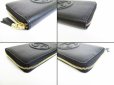 Photo7: GUCCI Interlocking G Black Leather Round Zip Long Wallet #8110