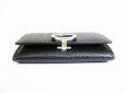 Photo5: BVLGARI Leather Black Logo Clip Coin Purse #8114