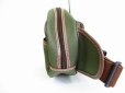 Photo3: HUNTING WORLD Safari Today Green Canvas Waist Pack Body Bag #8127