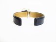 Photo5: BVLGARI BVLGARIBVLGARI Black Leather Bracelet Bangle #8129