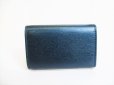 Photo2: GUCCI Interlocking G Metallic Blue Leather 6 Pics Key Cases #8137 (2)