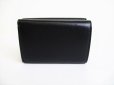 Photo2: BALENCIAGA Everyday Black Leather Trifold Mini Wallet Purse #8150 (2)