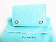 Photo1: Tiffany&Co. Blue Leather 6 Pics Key Cases #8155 (1)