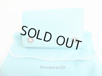 Tiffany&Co. Blue Leather 6 Pics Key Cases #8155
