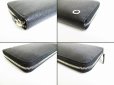 Photo7: BVLGARI BVLGARIBVLGARI Black Leather Round Zip Long Wallet #8156