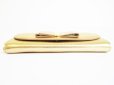 Photo5: Salvatore Ferragamo Vala Gold Leather Bifold Long Wallet #8163