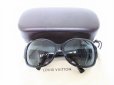 Photo1: LOUIS VUITTON Black Frame Gray Lens Sunglasses Eye Wear #8164 (1)