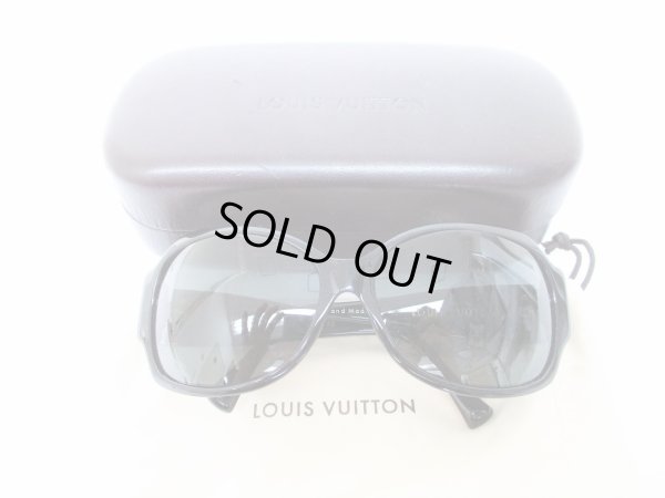 Photo1: LOUIS VUITTON Black Frame Gray Lens Sunglasses Eye Wear #8164