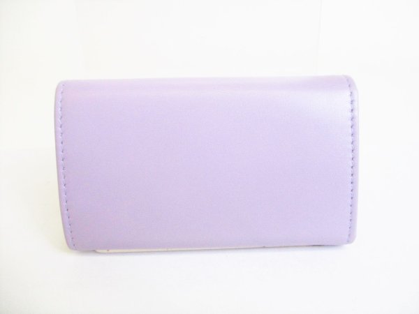 Photo2: GUCCI Lilac Leather 6 Pics Key Cases #8187