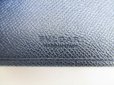 Photo10: BVLGARI Navy Blue Leather Bifold Wallet Compact Wallet #8198