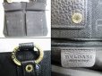 Photo10: BVLGARI Black Canvas Gold H/W Logo Mania Tote Bag w/Strap #8215