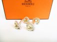 Photo1: HERMES Rope Motif Sterling Silver Ag925 Cufflinks Cuffs #8220 (1)