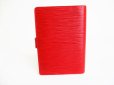 Photo2: LOUIS VUITTON Epi Red Document Holders Small Ring Agenda Cover #8226 (2)