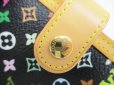 Photo9: LOUIS VUITTON Multicolor Black Leather Small Ring Agenda Cover #8240