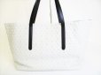 Photo2: Jimmy Choo Embossed Stars White Leather Tote Bag Purse PIMLICO #8244 (2)