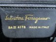 Photo10: Salvatore Ferragamo Vara Navy Blue Leather Hand Bag w/Strap #8275