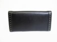Photo2: Salvatore Ferragamo Gancini Black Leather Bifold Long Wallet #8311 (2)