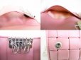 Photo9: miu miu Intertwining Pink Nappa Leather 6 Pics Key Cases #8356