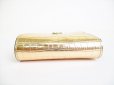 Photo6: Jimmy Choo Light Gold Leather Bifold Wallet Compact Wallet #8384