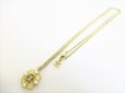 Photo2: CHANEL CC Logo Plastic Pearl Champagne Gold Chain Necklace #8388 (2)