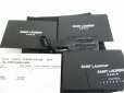 Photo12: Saint Laurent Paris Black Leather and Cotton Bifold Bill Wallet #8407