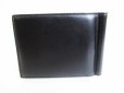 Photo2: Saint Laurent Paris Black Leather and Cotton Bifold Bill Wallet #8407 (2)