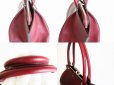 Photo7: Cartier Red Spinel Taurillon Leather Hand Bag C de Cartier MM #8418