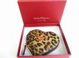 Photo12: Salvatore Ferragamo Gancini Animal Print Leather Heart Coin Purse #8425