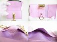 Photo8: Salvatore Ferragamo Gancini Light Purple Leather Gold H/W Key Case #8444