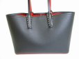 Photo2: Christian Louboutin Black Leather Cabata Small Tote Bag Shopping Bag #8455 (2)