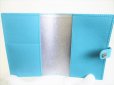 Photo8: Tiffany&Co. Blue Leather Passport Holder Notebook Holders #8458