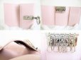 Photo8: BVLGARI Light Pink Leather Logo Clip 6 Pics Key Cases #8461