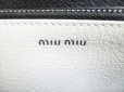 Photo10: miumiu Black Goat Leather MADRAS SPORT Round Zip Long Wallet #8467