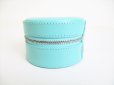 Photo2: Tiffany & Co. Blue Leather Jewelry case Accessories Case #8468 (2)