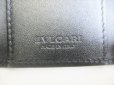 Photo10: BVLGARI Weekend Gray PVC Black Leather 6 Pics Key Cases #8479