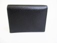 Photo2: GUCCI Marmont G Black Leather Bifold Wallet Compact Wallet #8493 (2)