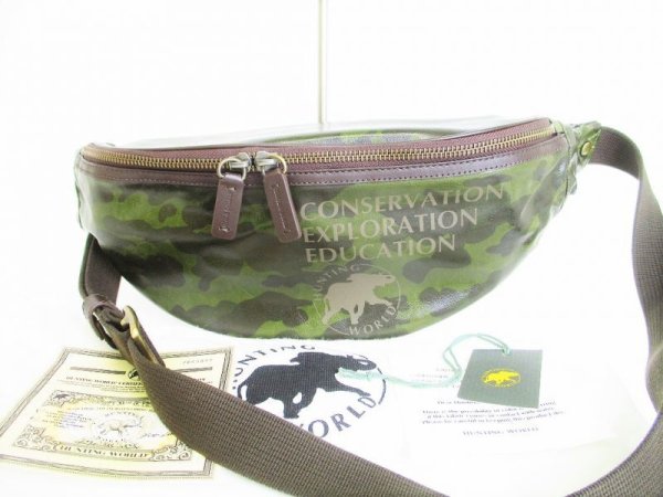 Photo1: HUNTING WORLD Camouflages PVC Canvas Waist Pack Body Bag #8501