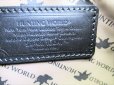 Photo10: HUNTING WORLD Black Canvas Leather Crossbody Bag Purse #8514