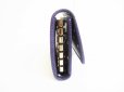 Photo4: GUCCI Interlocking G Purple Leather Dot Pattern 6 Pics Key Cases #8519