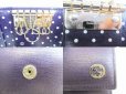 Photo9: GUCCI Interlocking G Purple Leather Dot Pattern 6 Pics Key Cases #8519