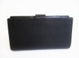 Photo2: CHANEL CC Logo Black Leather Bifold Long Wallet Purse #8538 (2)