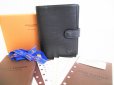 Photo1: LOUIS VUITTON Epi Black Document Holders Small Ring Agenda Cover #8552 (1)