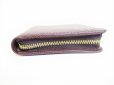 Photo5: LOUIS VUITTON Taiga Bordeaux Leather Round Zip Bifold Wallet #8564