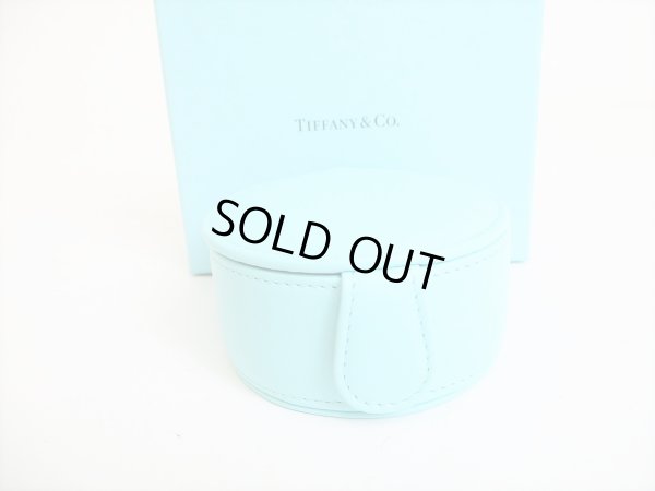 Photo1: Tiffany & Co. Blue Leather Jewelry case Accessories Case #8568