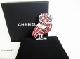 Photo1: CHANEL 2018 Limited CC Logo Pink Owl Motif Plastic Brooch #8572 (1)